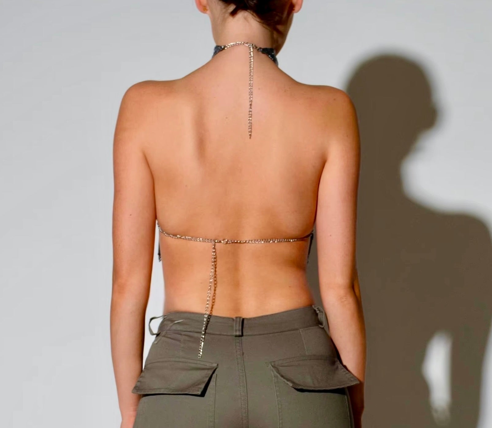 Chrome Halter Neck Top 