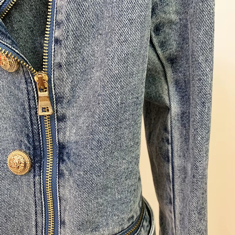 Golden Edge Denim Jacket