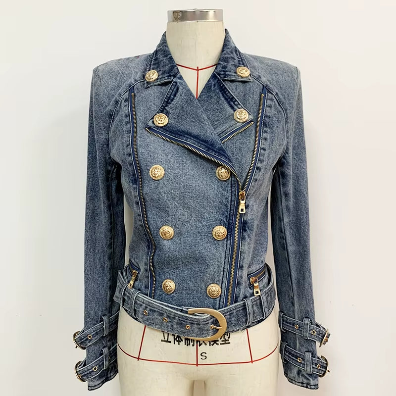 Golden Edge Denim Jacket