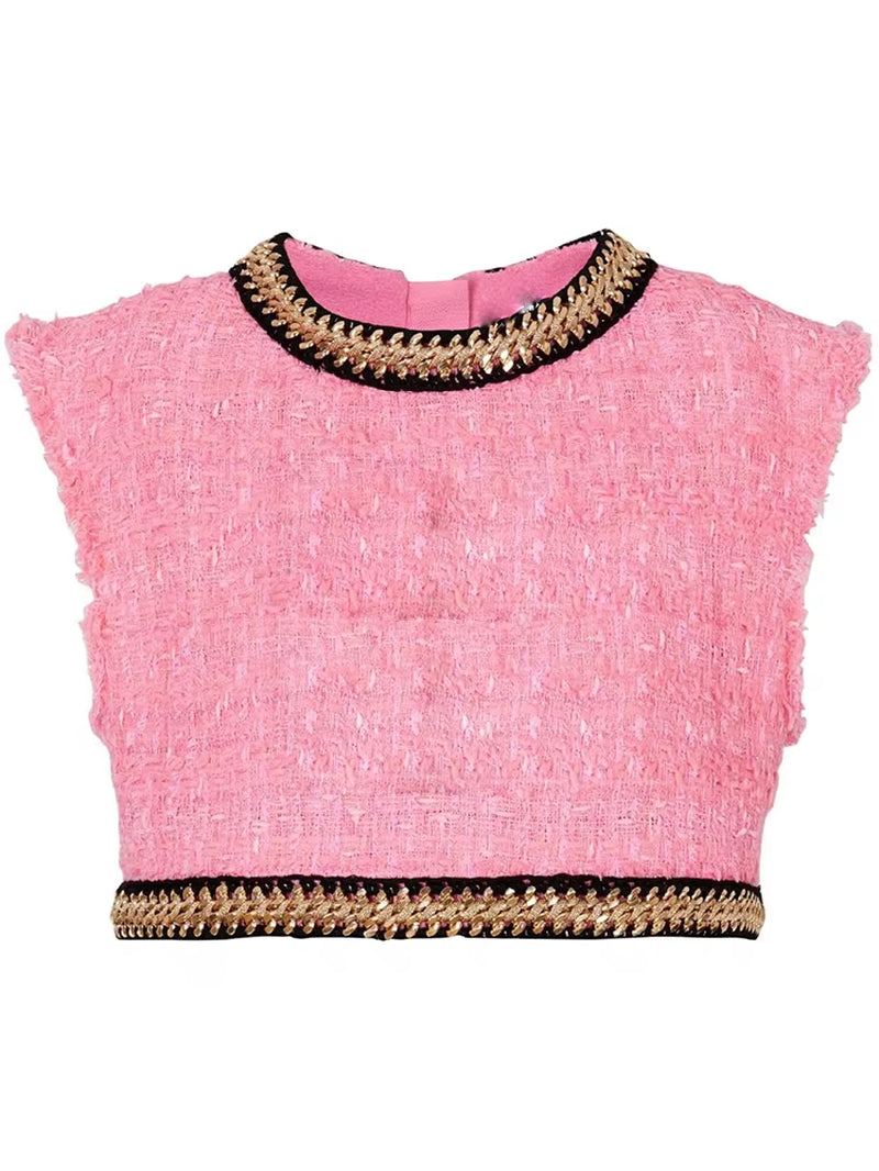 Rose Statement Crop Top