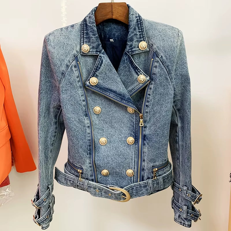 Golden Edge Denim Jacket