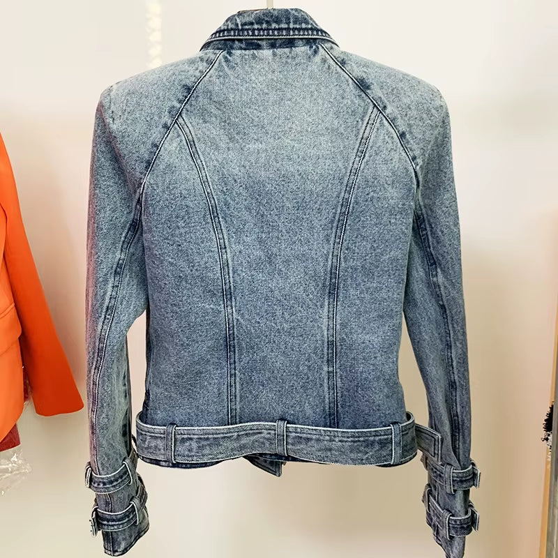 Golden Edge Denim Jacket