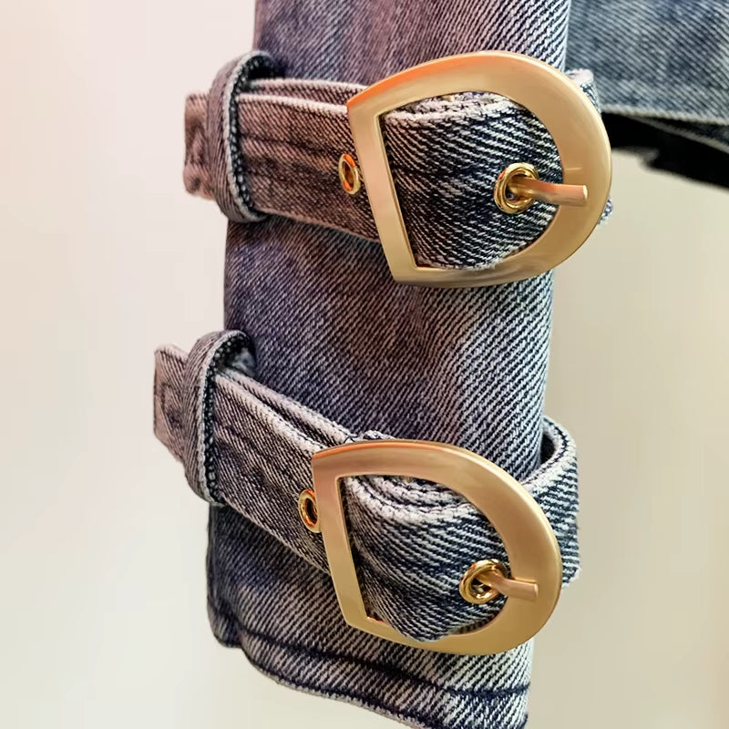 Golden Edge Denim Jacket